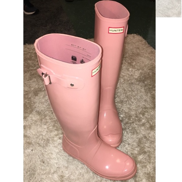 Light Pink Hunter Boots-Size 8 - Picture 2 of 7